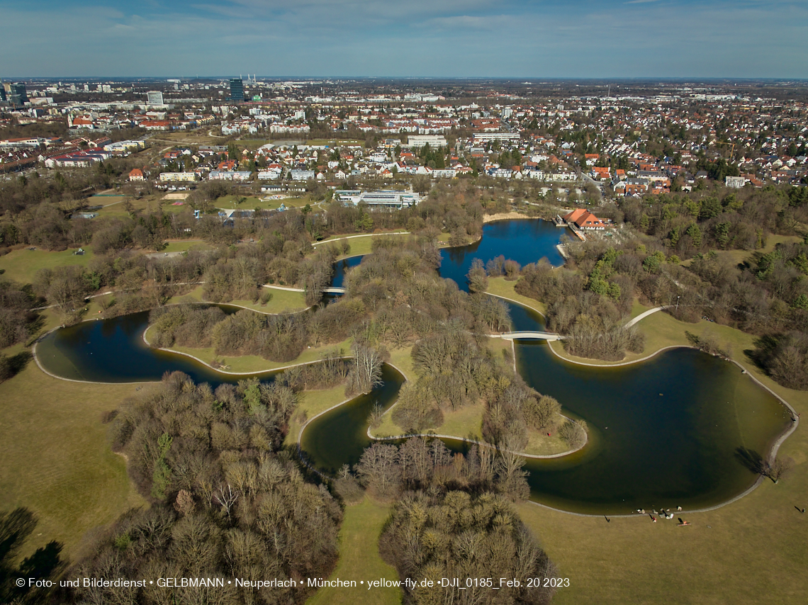 20.02.2023 - der Ostpark im zu warmen Februar 2023 in Neuperlach
